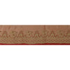 Sanskriti Vintage 1 Yd Trim Pure Silk Sari Border Woven Brocade Craft Sewing Lace