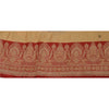 Sanskriti Vintage 1 Yd Trim Cream Sari Border Woven Brocade Craft Sewing Lace