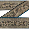 Sanskriti Vintage 1 YD Trim Black Sari Border Woven Brocade Craft Sewing Lace