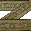 Sanskriti Vintage 1 Yd Trim Green Sari Border Woven Brocade Craft Sewing Lace