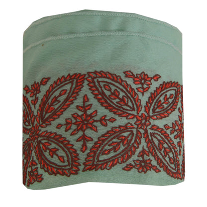 Sanskriti Vintage 1 Yd Trim Sari Border Hand Embroidered Suzani Craft Blue Lace