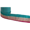 Sanskriti Vintage 1 Yd Trim Pink/Green Sari Border Brocade Craft Ribbon Lace