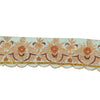 Sanskriti Vintage 1YD Sari Border Hand Beaded Zardozi Trim Sewing Sea-Green Lace