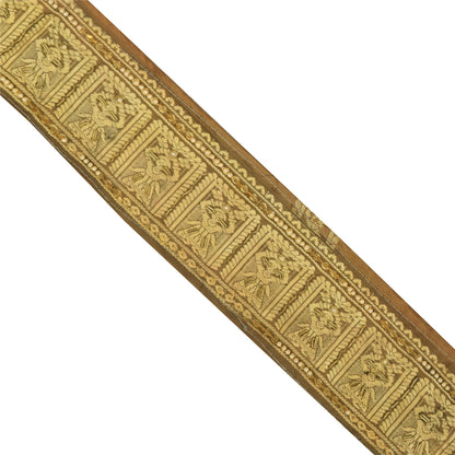 Sanskriti Vintage 1 YD Sari Border Hand Woven/Beaded Zardozi Trim Craft Lace