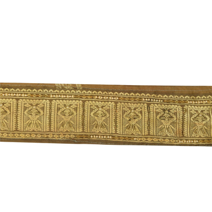 Sanskriti Vintage 1 YD Sari Border Hand Woven/Beaded Zardozi Trim Craft Lace