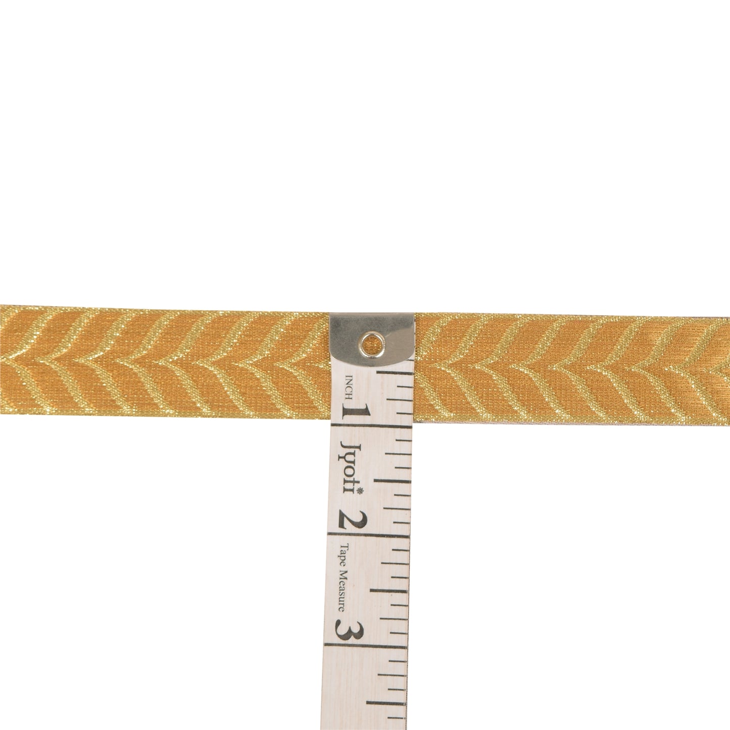 Sanskriti Vintage 1 YD Sari Border Indian Woven Trim Sewing Craft Golden Lace