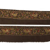 Sanskriti Vintage 1 YD Sari Border Embroidered Thread Zardozi Trim Brown 4W Lace