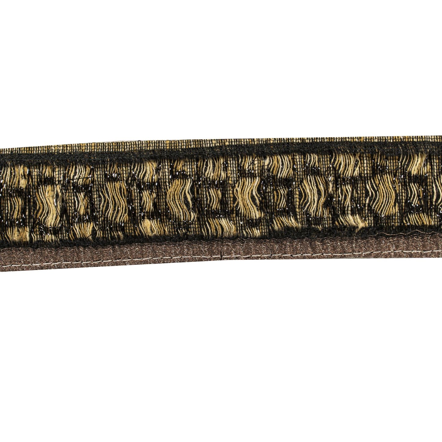 Sanskriti Vintage Brown-Black Net 1 YD Sari Border Craft Trim Hand Woven Lace