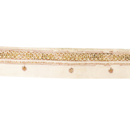 Sanskriti Vintage 1 YD Sari Border Hand Embroidery Suzani Trim Craft Lace Ribbon