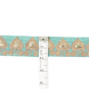 Sanskriti Vintage Sari Border Hand Beaded Zari 1 YD Trim SeaGreen Lace Pure Silk
