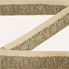 Sanskriti Vintage Sari Border Hand Embroidered Suzani 1 YD Trim Craft Cream Lace