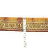 Sanskriti Vintage Sari Border Hand Beaded Zardozi 1 YD Trim Red & Yellow Lace