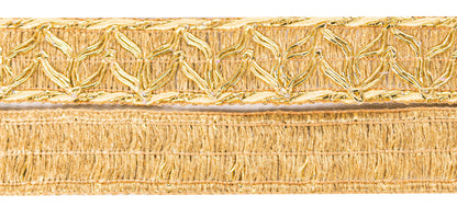 Sanskriti Vintage Craft Trims 1YD Saree/Sari Border Golden Thread Ribbon Lace