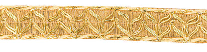 Sanskriti Vintage Craft Trims 1YD Saree/Sari Border Golden Thread Ribbon Lace