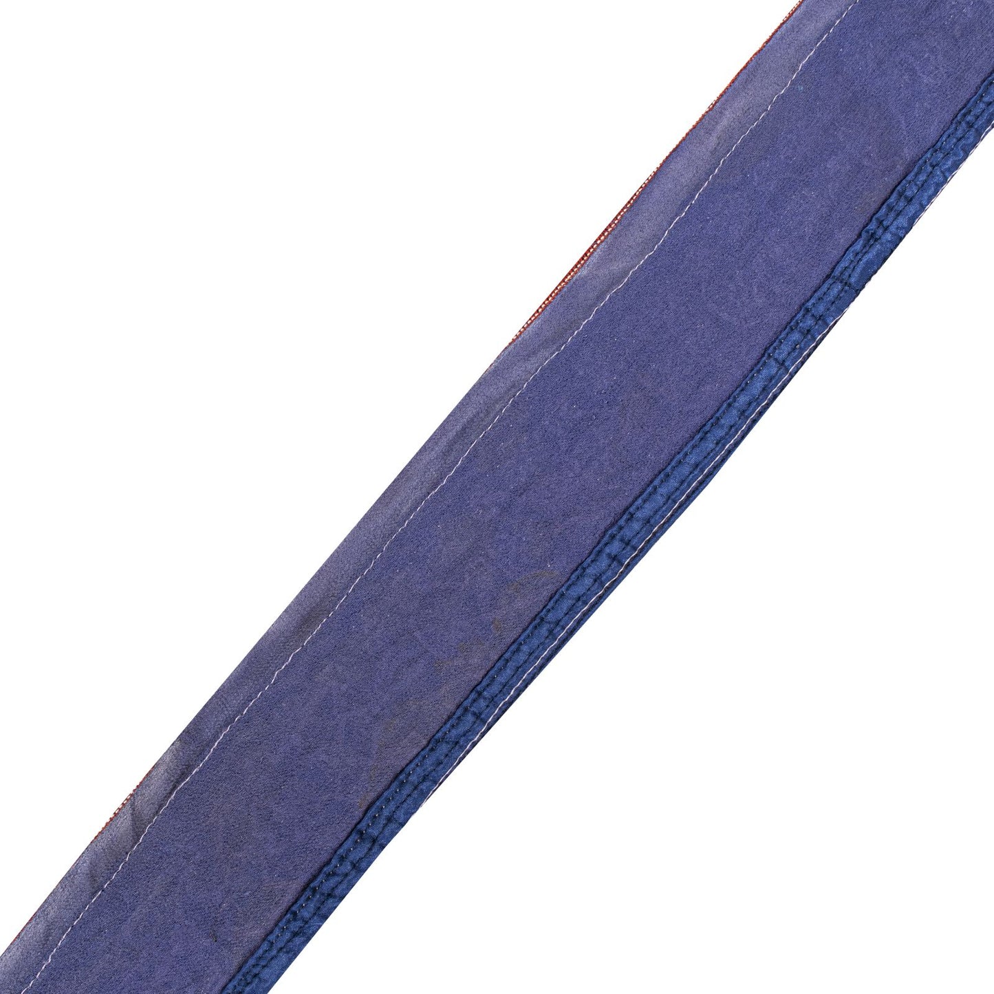 Sanskriti Vintage Blue Silk 1 YD Sari Border Trim Hand Embroidered Zardozi Lace