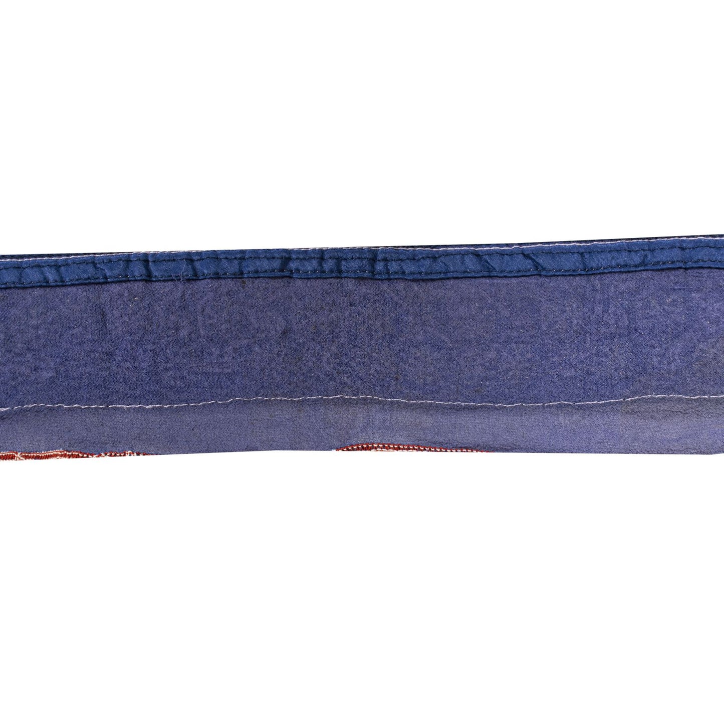 Sanskriti Vintage Blue Silk 1 YD Sari Border Trim Hand Embroidered Zardozi Lace