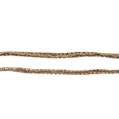 Sanskriti Vintage 1 YD Sari Border Hand Beaded Peach Trim 3.5W Zari Sewing Lace