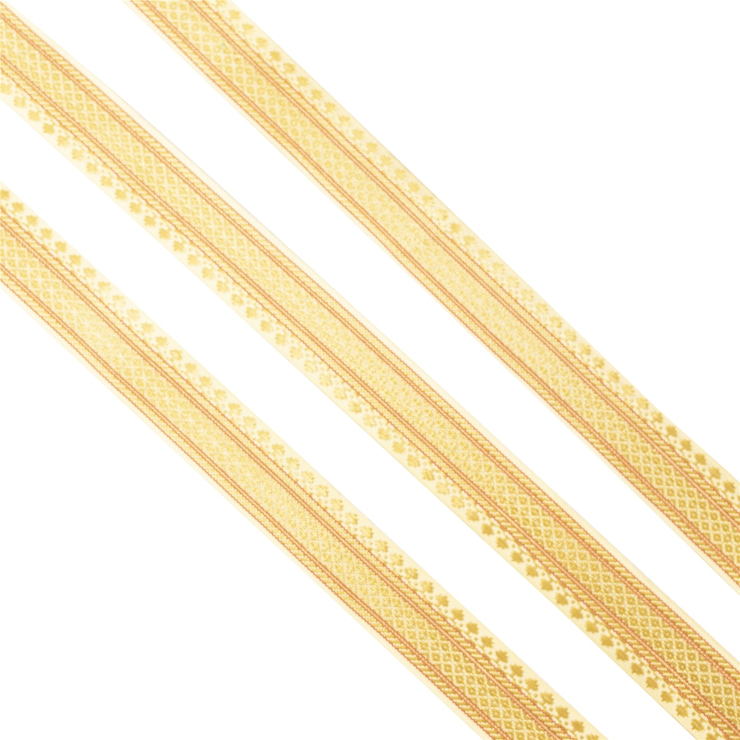 Sanskriti Vintage 1 YD Sari Border Floral Woven Trim Sewing Craft Yellow Lace