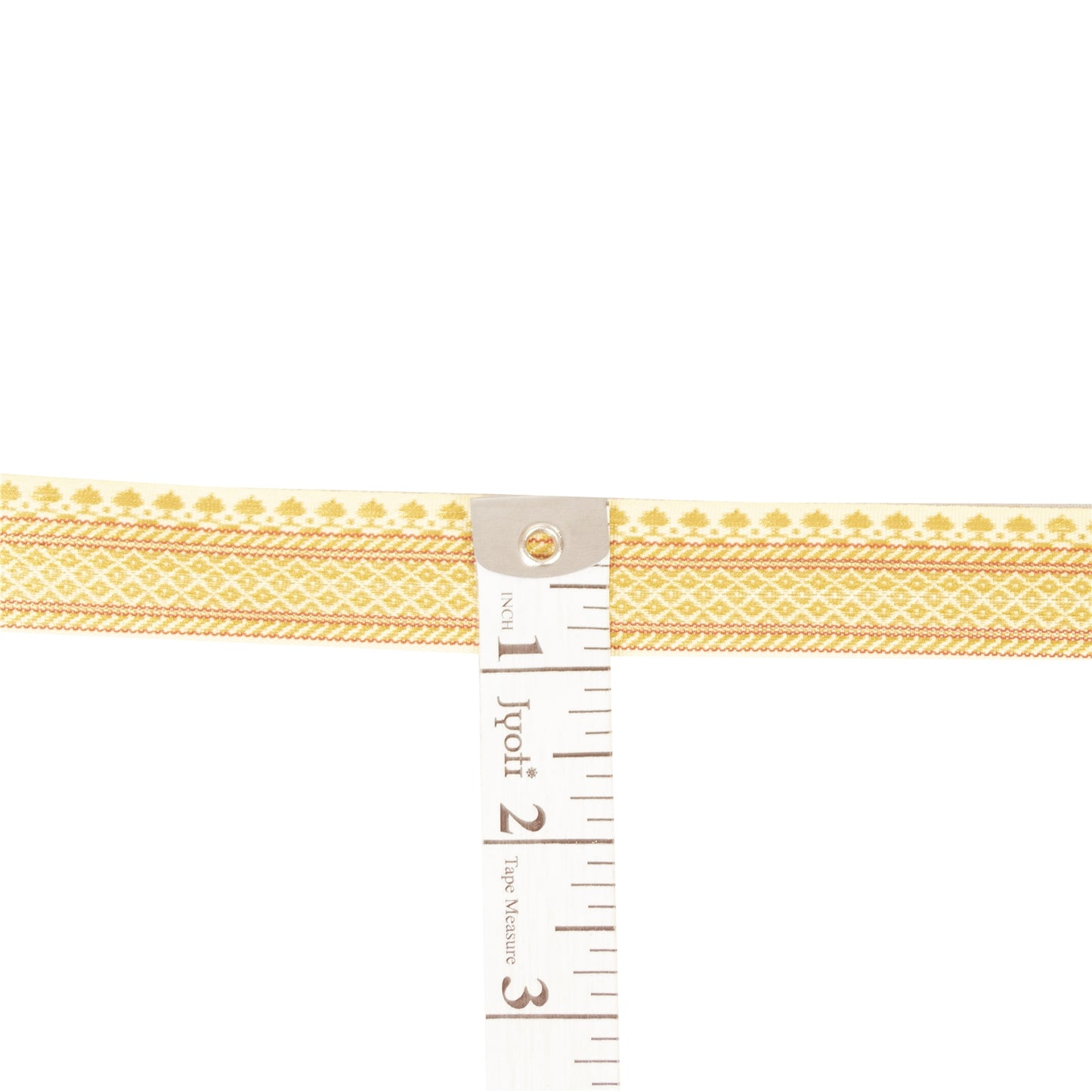 Sanskriti Vintage 1 YD Sari Border Floral Woven Trim Sewing Craft Yellow Lace