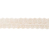 Sanskriti Vintage Border Embroidered 1 Yard Trims Lace 1.5W Ribbon Floral White