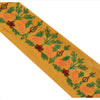 Sanskriti Vintage Sari Border Embroidered 1Yd Indian Trim Sewing Saffron Lace