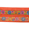 Sanskriti Vintage Saree Border Embroidered Indian 1 YD Trims Lace 2W Orange