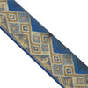 Sanskriti Vintage Saree Border Embroidered Zari Craft 1 YD Trims 3.3W Blue Lace
