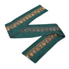 Sanskriti Vintage Saree Border Hand Beaded Craft Trims Lace 1 Yard Sequins Green