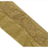 Sanskriti Vintage Sari Border Hand Embroidered Woven 1 Yd Trim Sewing Green Lace