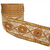 Sanskriti Vintage Sari Border Hand Beaded 1 Yd Indian Trim Sewing Cream Lace