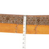 SANSKRITI VINTAGE SAREE BORDER HAND BEADED 1 YD TRIMS LACE 3W PURE SILK SAFFRON