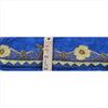 Sanskriti Vintage Sari Border Handbeaded 1 Yd Indian Trim Sewing Blue Lace