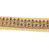 Sanskriti Vintage Sari Border Hand Embroidered Zari 1Yd Trim 1.5W Cream Ribbon