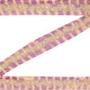 Sanskriti Vintage Sari/Saree Border Hand Beaded Zari 1 YD Trim Purple 1.5W Lace