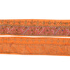 SANSKRITI VINTAGE SARI BORDER HAND BEADED CRAFT 1 YD  TRIMS LACE 3W ORANGE PINK