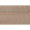 Sanskriti Vintage Sari Border Hand Beaded 1YD Indian Trim Sewing Peach Lace