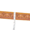 Sanskriti Vintage Sari Border Hand Embroidered 1 YD Trim Sewing Saffron Lace 2.9