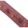 Sanskriti Vintage Sari Border Embroidered 1YD Indian Trim Sewing Purple Lace