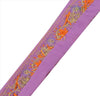 Sanskriti VINTAGE SARI BORDER HAND BEADED CRAFT 1YD TRIMS LACE 2'W FLORAL PURPLE