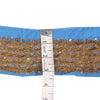 SANSKRITI VINTAGE SAREE BORDER HAND BEADED 1YD GOTA WORK TRIMS LACE 2.5'W BLUE