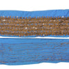 SANSKRITI VINTAGE SAREE BORDER HAND BEADED 1YD GOTA WORK TRIMS LACE 2.5'W BLUE