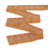 Sanskriti Vintage Sari Border Hand Embroidered Craft Trims Zari Lace 1 YD Orange