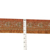 Sanskriti Vintage Sari Border Hand Embroidered Craft Trims Zari Lace 1 YD Orange