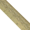 SANSKRITI VINTAGE SARI BORDER HAND BEADED FLORAL 1YD TRIMS LACE 2.5'W PURE SILK