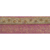 Sanskriti Vintage Sari Border Hand Beaded Craft 1 Yd Sewing Purple Trims Lace
