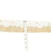 SANSKRITI VINTAGE SARI BORDER HAND BEADED CRAFT 1YD TRIMS FLORAL  LACE 2'W GREEN