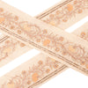 Sanskriti Vintage Craft Trims Lace Saree 1YD Border Cream Hand Beaded Zardozi