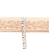 Sanskriti Vintage Craft Trims Lace Saree 1YD Border Cream Hand Beaded Zardozi
