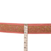 SANSKRITI VINTAGE SARI BORDER HAND BEADED CRAFT 1YD TRIMS SEQUINS LACE 1 YD PINK