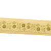 Sanskriti Vintage Sari Border Embroidered 1 YD Craft Trim Green 2" W Silk Lace